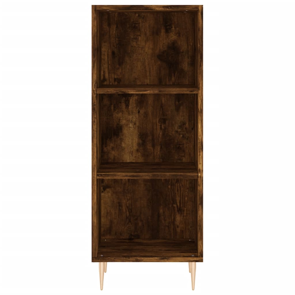 Image Buffet haut Chêne fumé 34,5x32,5x180 cm Bois d'ingénierie | Xios Store SNC vidaXL Xios Store SNC