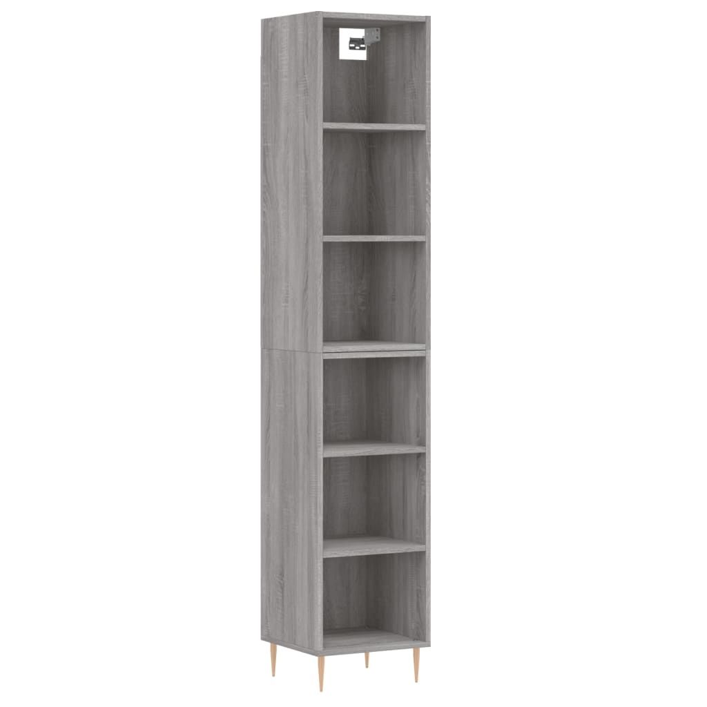 Image Buffet haut Sonoma gris 34,5x32,5x180 cm Bois d'ingénierie | Xios Store SNC vidaXL Xios Store SNC