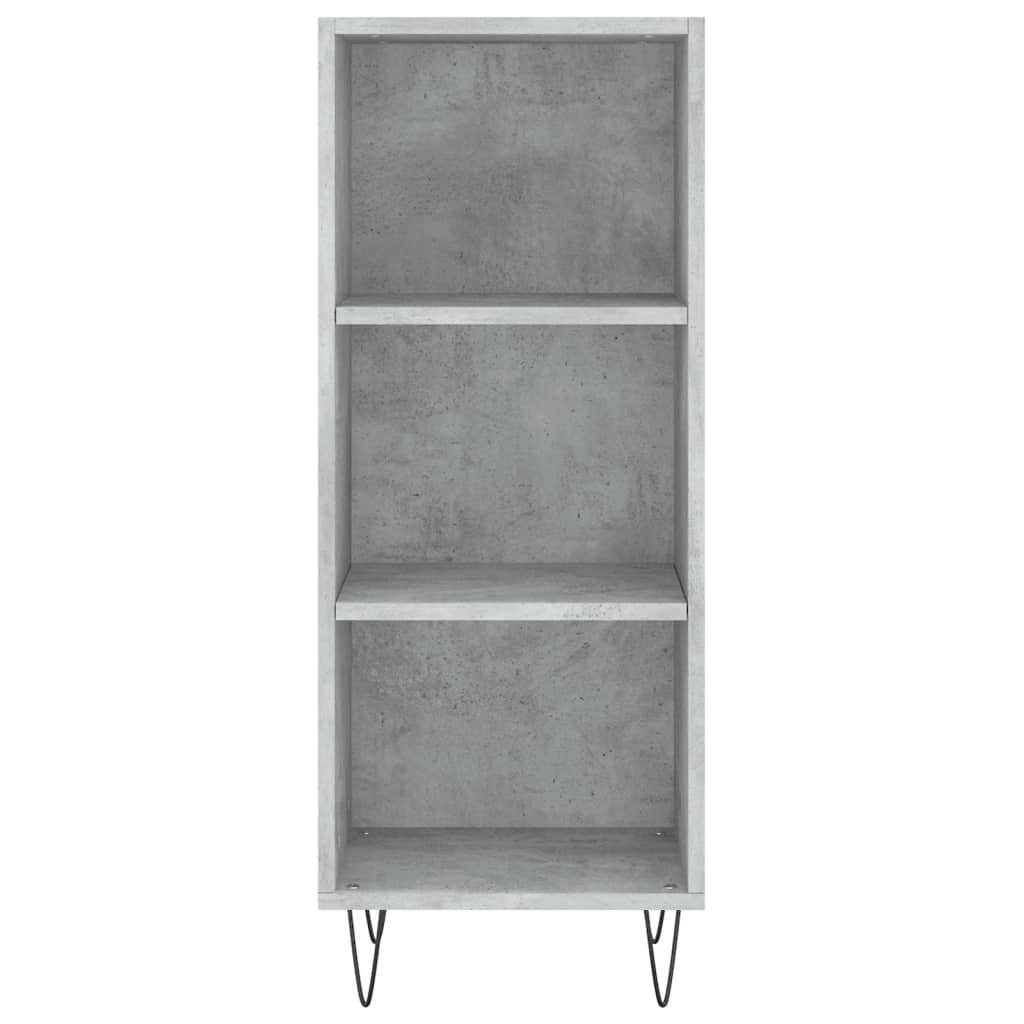 Image Buffet haut Gris béton 34,5x32,5x180 cm Bois d'ingénierie | Xios Store SNC vidaXL Xios Store SNC