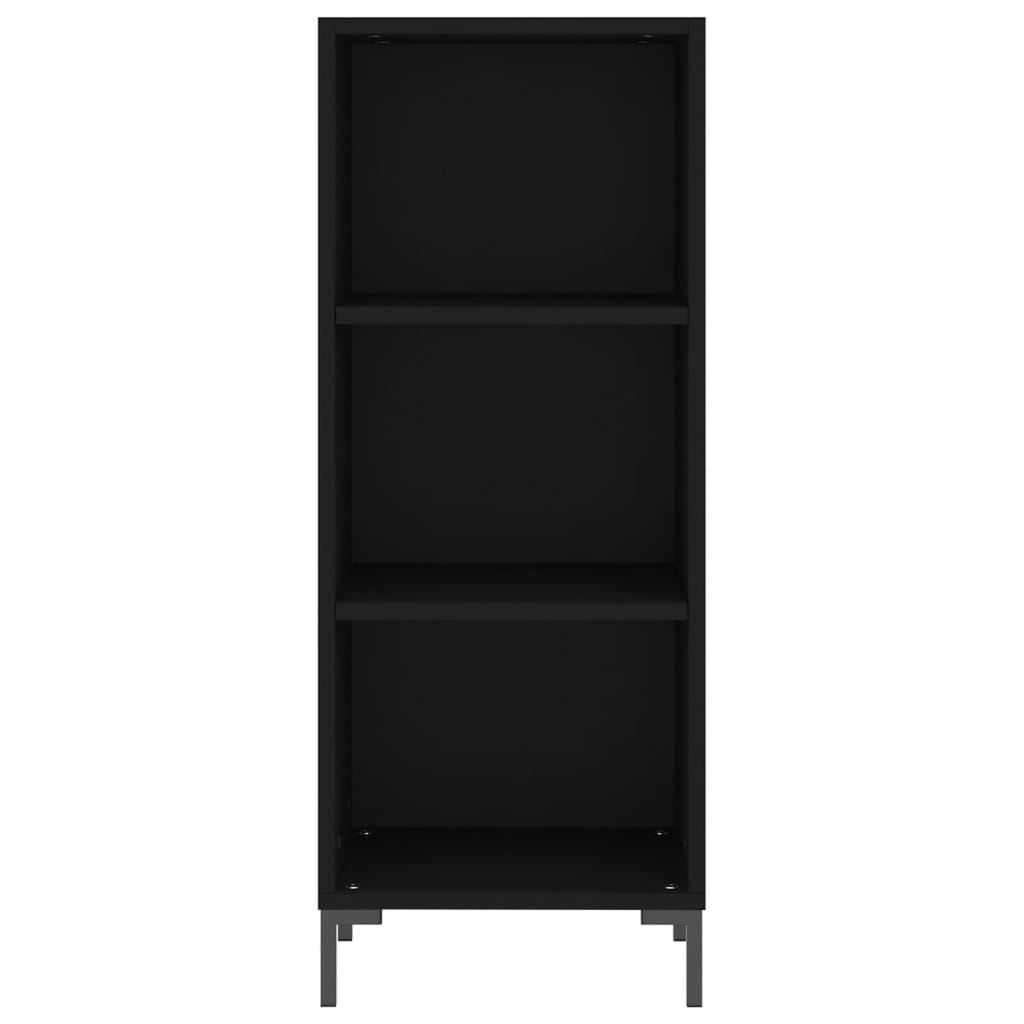 Image Buffet haut Noir 34,5x32,5x180 cm Bois d'ingénierie | Xios Store SNC vidaXL Xios Store SNC