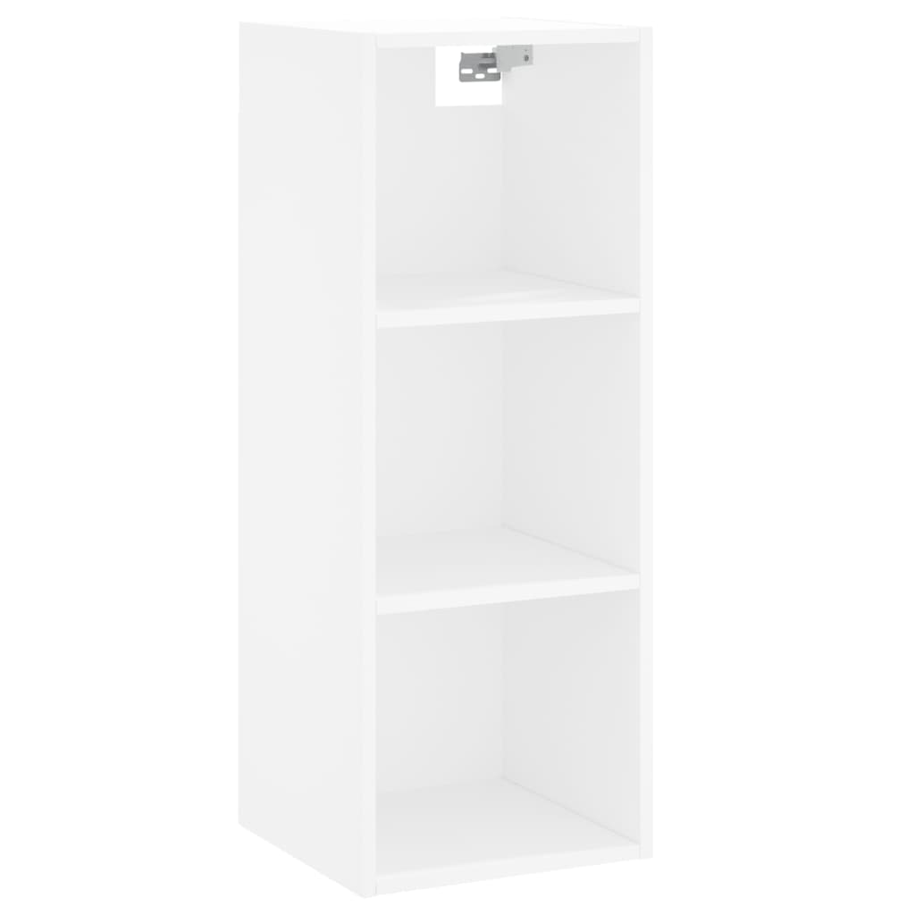 Image Buffet haut Blanc 34,5x32,5x180 cm Bois d'ingénierie | Xios Store SNC vidaXL Xios Store SNC