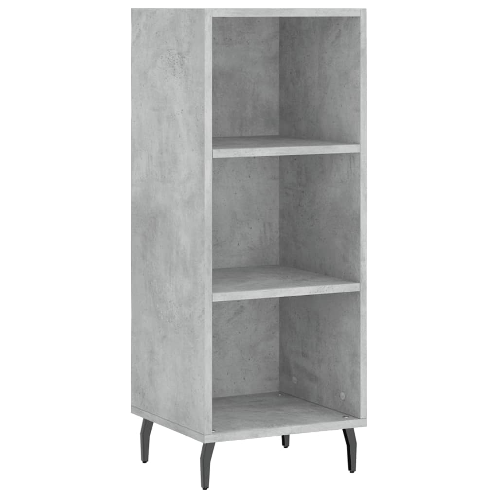 Image Buffet haut Gris béton 34,5x32,5x180 cm Bois d'ingénierie | Xios Store SNC vidaXL Xios Store SNC