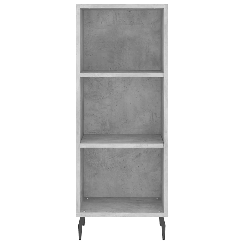 Image Buffet haut Gris béton 34,5x32,5x180 cm Bois d'ingénierie | Xios Store SNC vidaXL Xios Store SNC