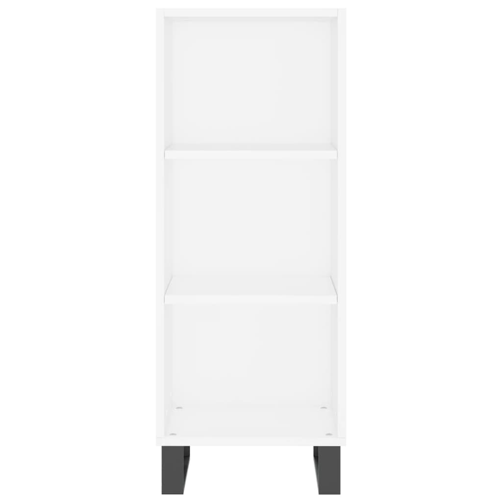 Image Buffet haut Blanc 34,5x32,5x180 cm Bois d'ingénierie | Xios Store SNC vidaXL Xios Store SNC