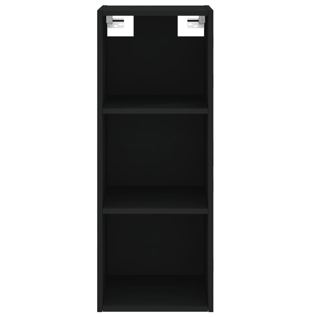 Image Buffet haut Noir 34,5x32,5x180 cm Bois d'ingénierie | Xios Store SNC vidaXL Xios Store SNC