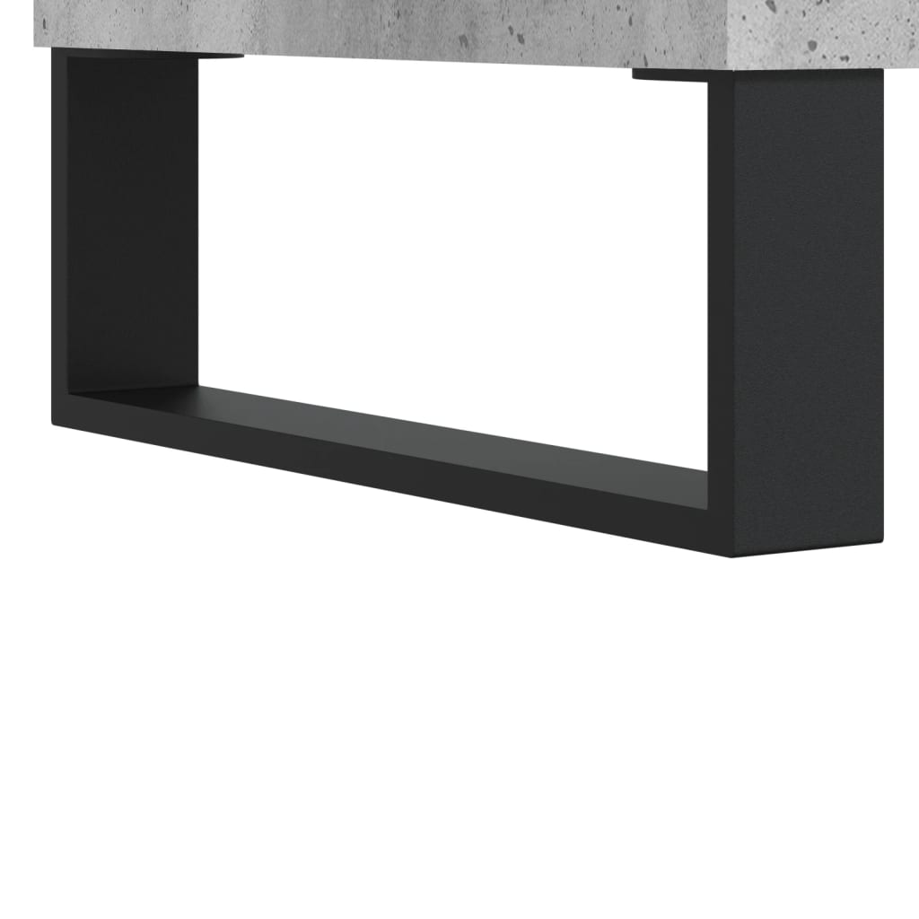 Image Buffet haut Gris béton 34,5x32,5x180 cm Bois d'ingénierie | Xios Store SNC vidaXL Xios Store SNC