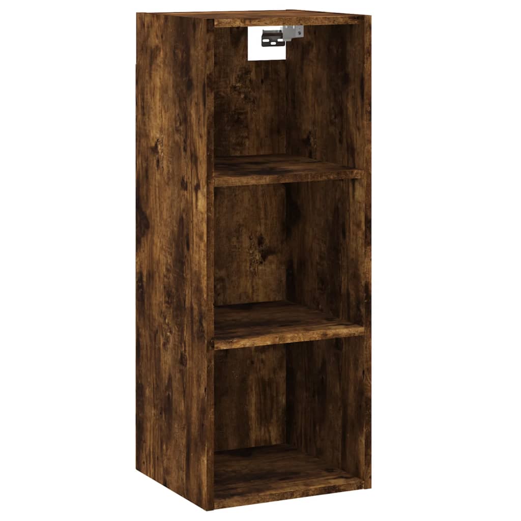 Image Buffet haut Chêne fumé 34,5x32,5x180 cm Bois d'ingénierie | Xios Store SNC vidaXL Xios Store SNC