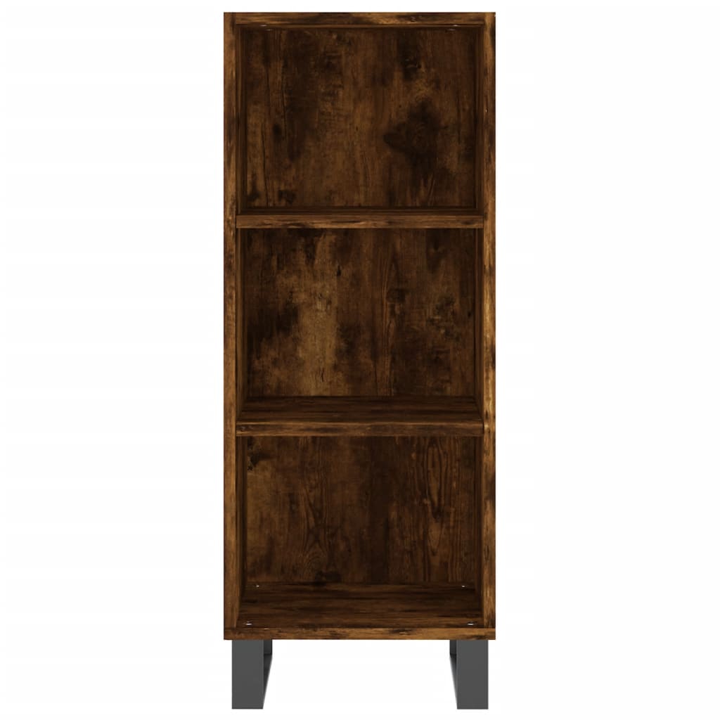 Image Buffet haut Chêne fumé 34,5x32,5x180 cm Bois d'ingénierie | Xios Store SNC vidaXL Xios Store SNC