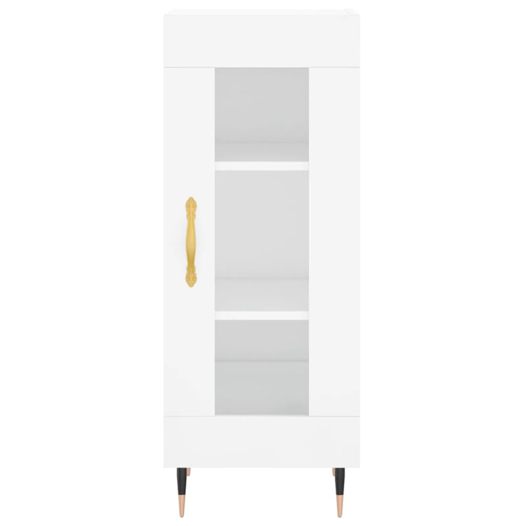 Image Buffet haut Blanc brillant 34,5x34x180 cm Bois d'ingénierie | Xios Store SNC vidaXL Xios Store SNC