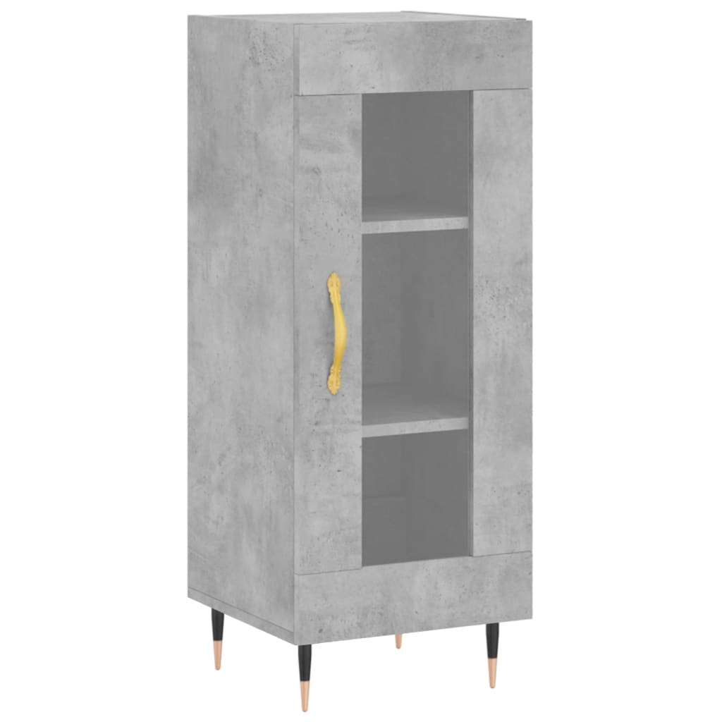 Image Buffet haut Gris béton 34,5x34x180 cm Bois d'ingénierie | Xios Store SNC vidaXL Xios Store SNC