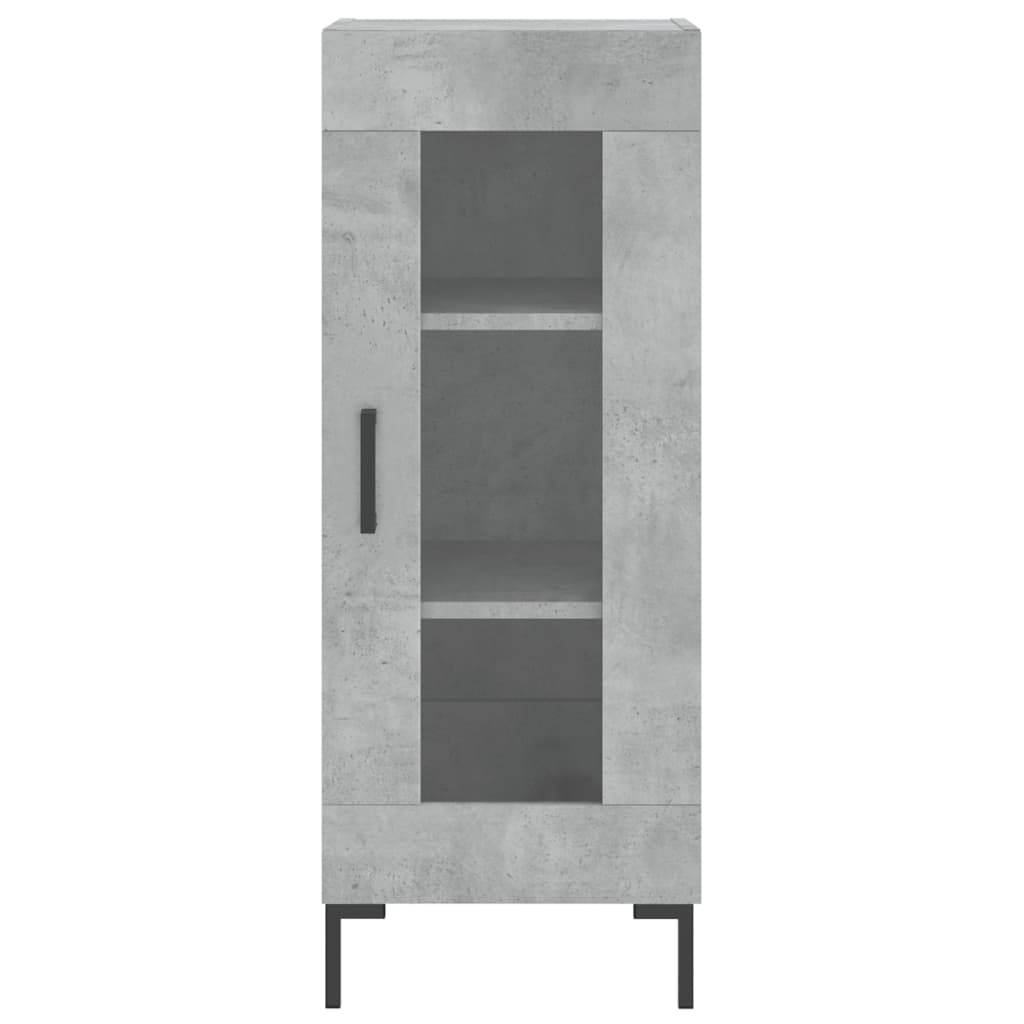 Image Buffet haut Gris béton 34,5x34x180 cm Bois d'ingénierie | Xios Store SNC vidaXL Xios Store SNC