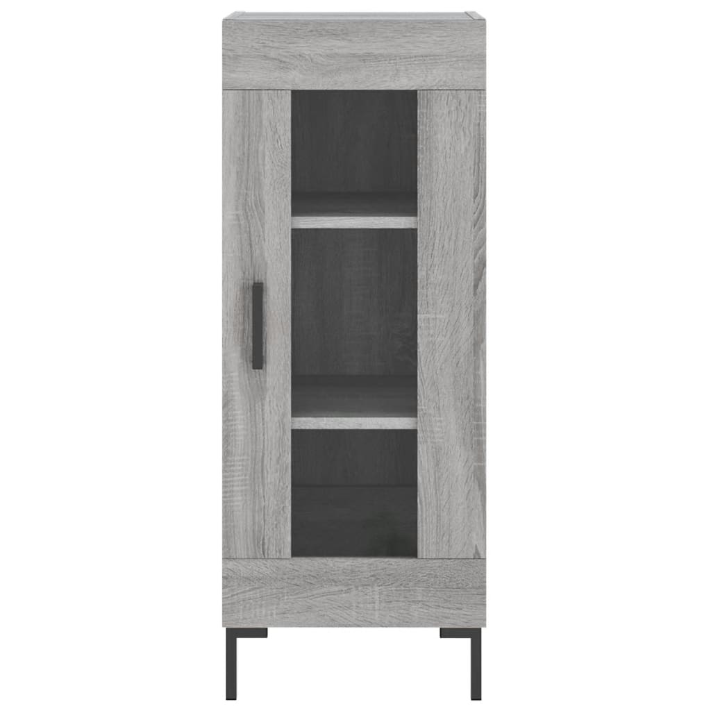 Image Buffet haut Sonoma gris 34,5x34x180 cm Bois d'ingénierie | Xios Store SNC vidaXL Xios Store SNC