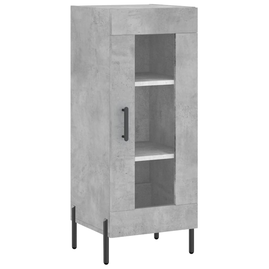 Image Buffet haut Gris béton 34,5x34x180 cm Bois d'ingénierie | Xios Store SNC vidaXL Xios Store SNC