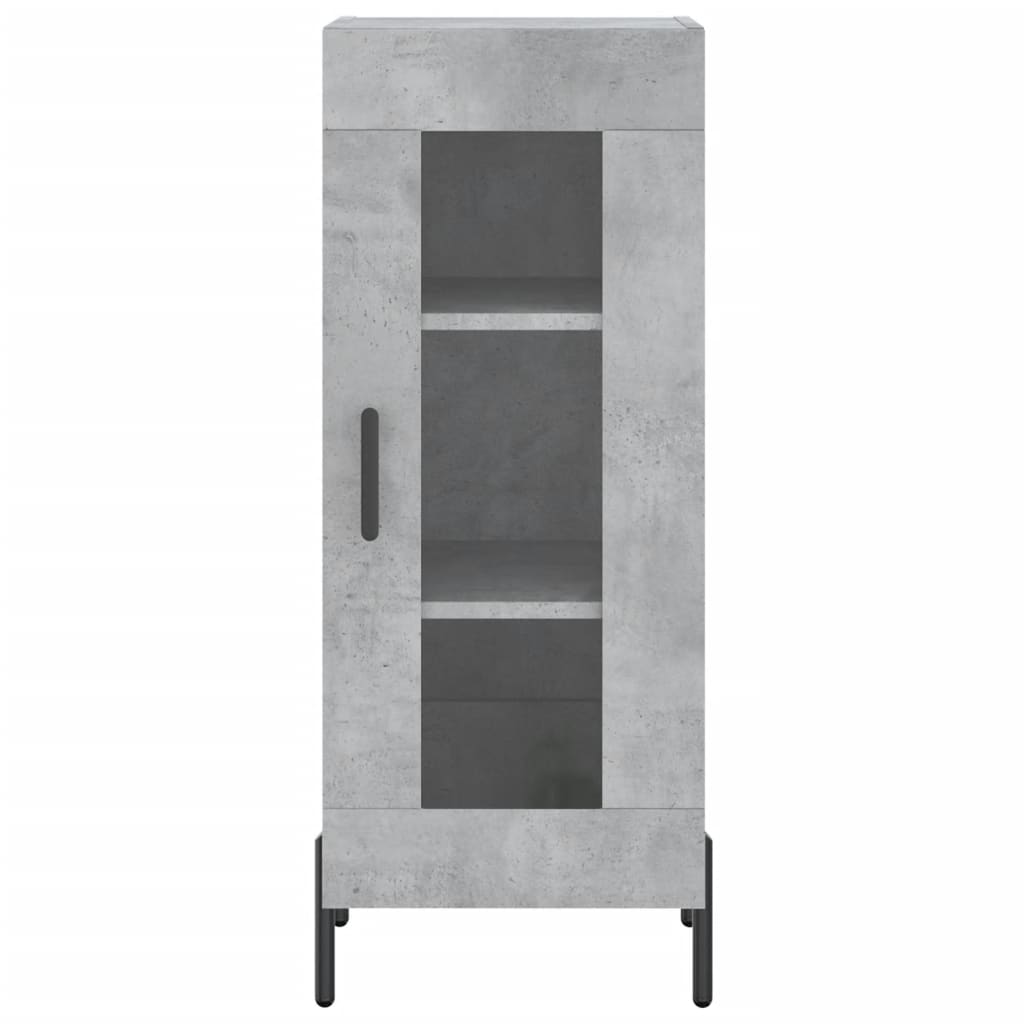 Image Buffet haut Gris béton 34,5x34x180 cm Bois d'ingénierie | Xios Store SNC vidaXL Xios Store SNC