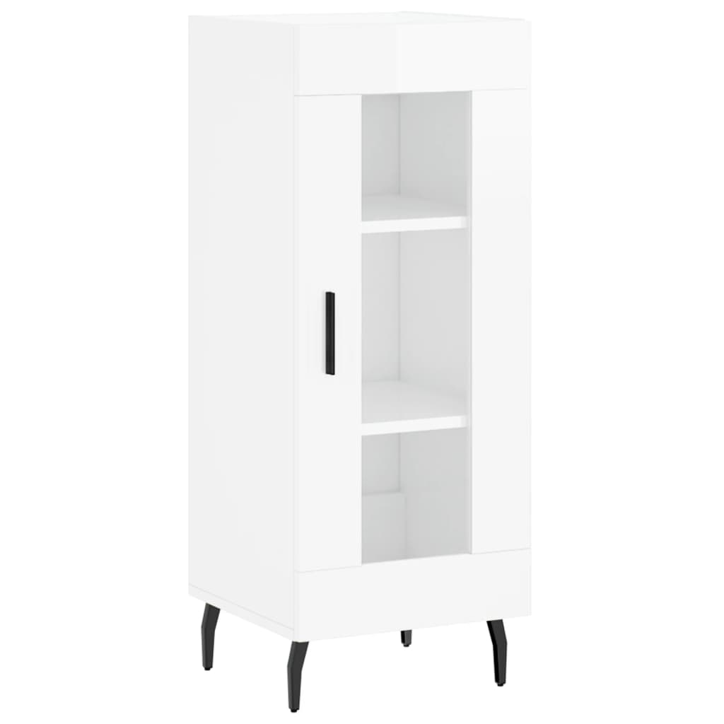 Image Buffet haut Blanc brillant 34,5x34x180 cm Bois d'ingénierie | Xios Store SNC vidaXL Xios Store SNC