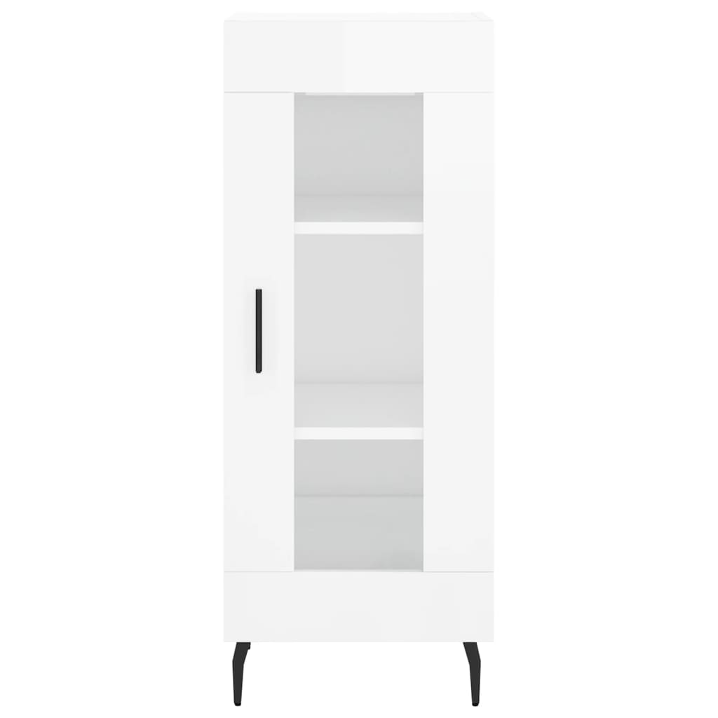 Image Buffet haut Blanc brillant 34,5x34x180 cm Bois d'ingénierie | Xios Store SNC vidaXL Xios Store SNC