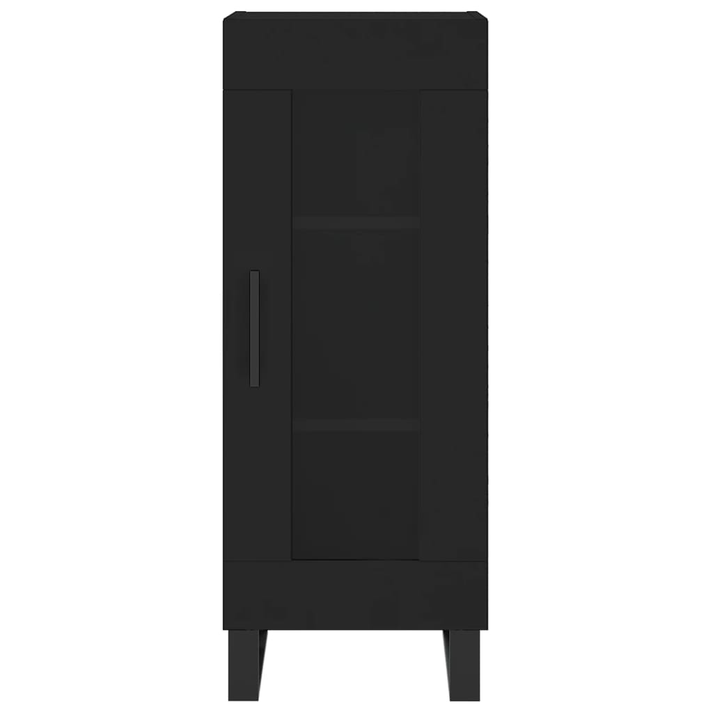 Image Buffet haut Noir 34,5x34x180 cm Bois d'ingénierie | Xios Store SNC vidaXL Xios Store SNC