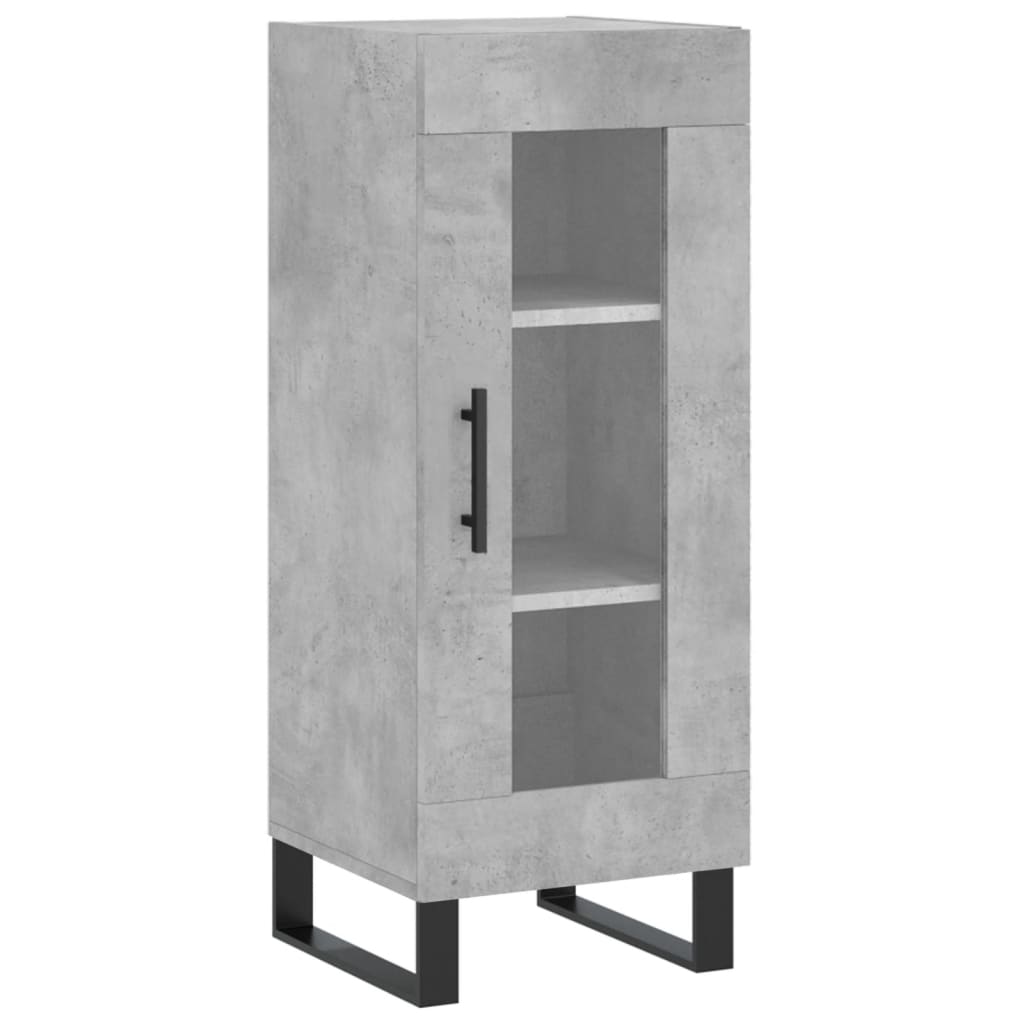 Image Buffet haut Gris béton 34,5x34x180 cm Bois d'ingénierie | Xios Store SNC vidaXL Xios Store SNC