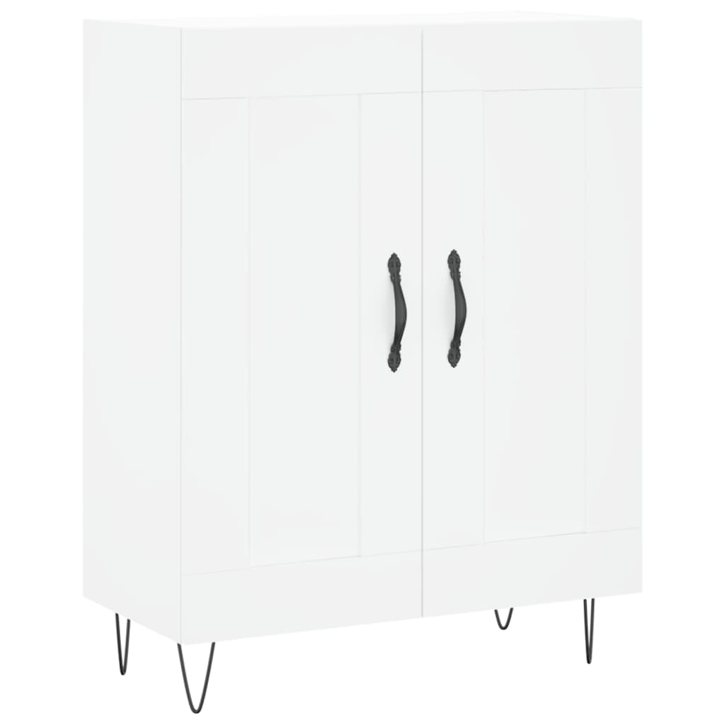 Image Buffet haut Blanc 69,5x34x180 cm Bois d'ingénierie | Xios Store SNC vidaXL Xios Store SNC