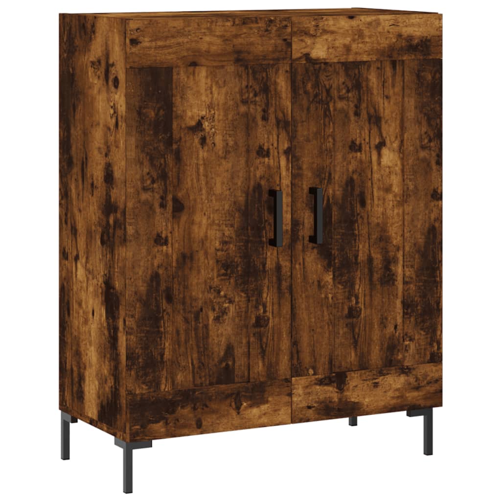 Image Buffet haut Chêne fumé 69,5x34x180 cm Bois d'ingénierie | Xios Store SNC vidaXL Xios Store SNC