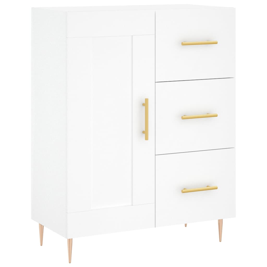 Image Buffet haut Blanc 69,5x34x180 cm Bois d'ingénierie | Xios Store SNC vidaXL Xios Store SNC