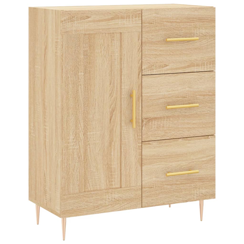 Image Buffet haut Chêne sonoma 69,5x34x180 cm Bois d'ingénierie | Xios Store SNC vidaXL Xios Store SNC