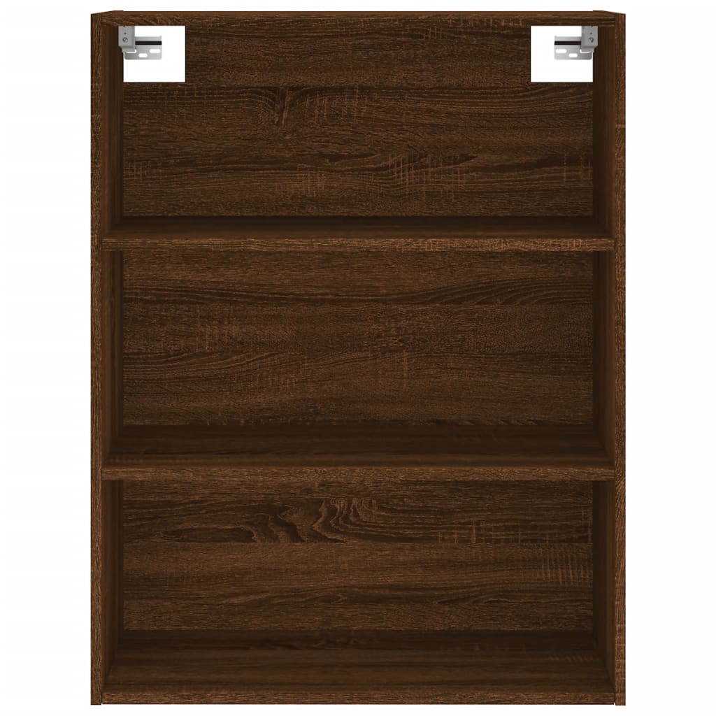 Image Buffet haut Chêne marron 69,5x34x180 cm Bois d'ingénierie | Xios Store SNC vidaXL Xios Store SNC