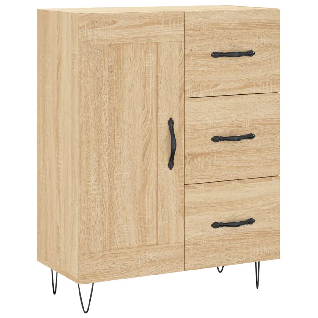 Image Buffet haut Chêne sonoma 69,5x34x180 cm Bois d'ingénierie | Xios Store SNC vidaXL Xios Store SNC