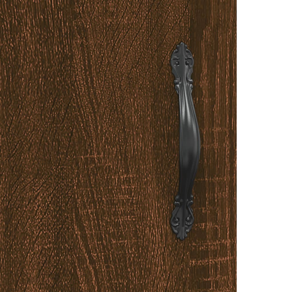 Image Buffet haut Chêne marron 69,5x34x180 cm Bois d'ingénierie | Xios Store SNC vidaXL Xios Store SNC