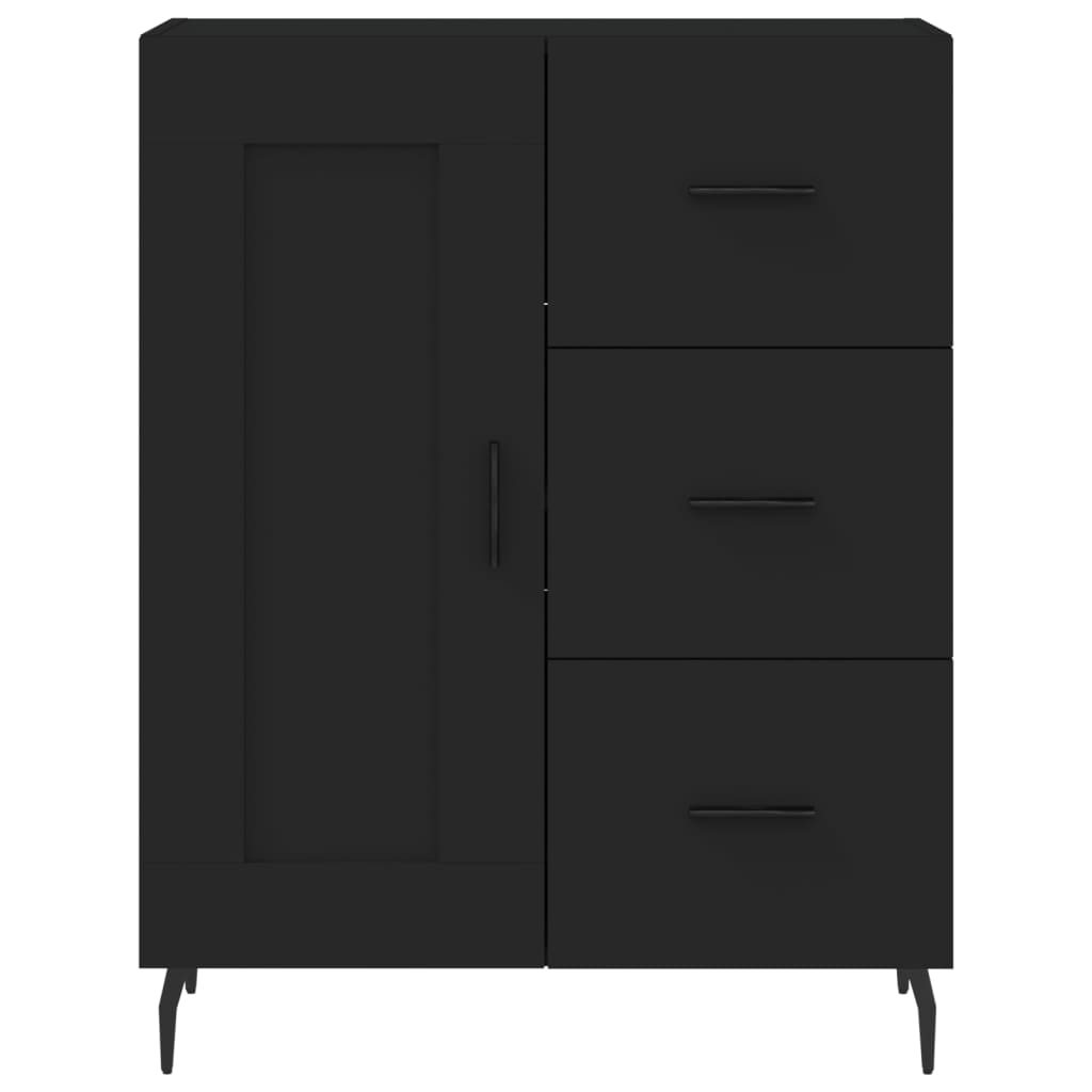 Image Buffet haut Noir 69,5x34x180 cm Bois d'ingénierie | Xios Store SNC vidaXL Xios Store SNC