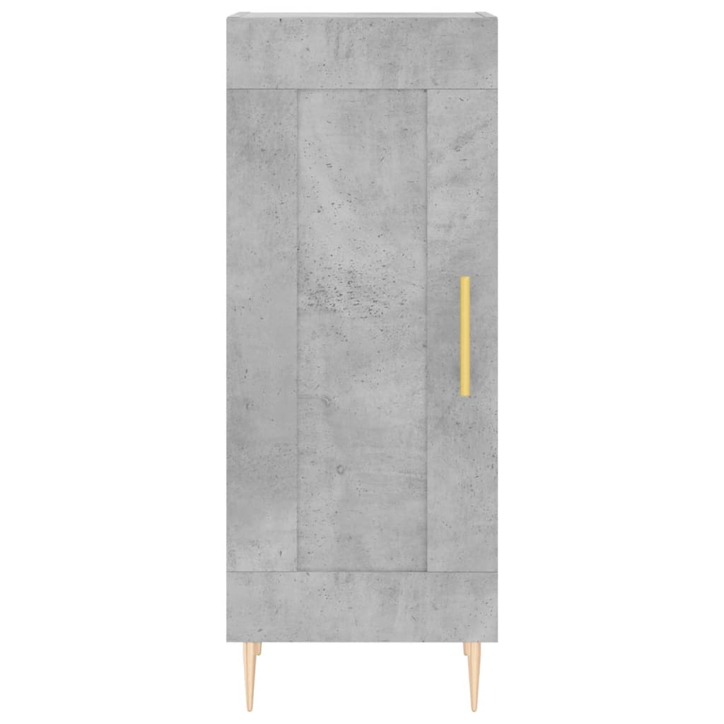 Image Buffet haut Gris béton 34,5x34x180 cm Bois d'ingénierie | Xios Store SNC vidaXL Xios Store SNC