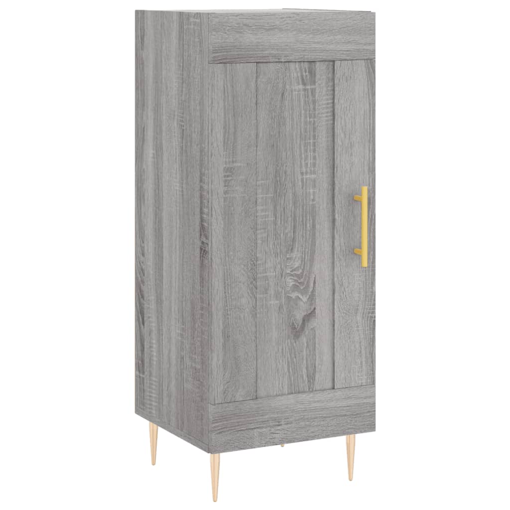 Image Buffet haut Sonoma gris 34,5x34x180 cm Bois d'ingénierie | Xios Store SNC vidaXL Xios Store SNC