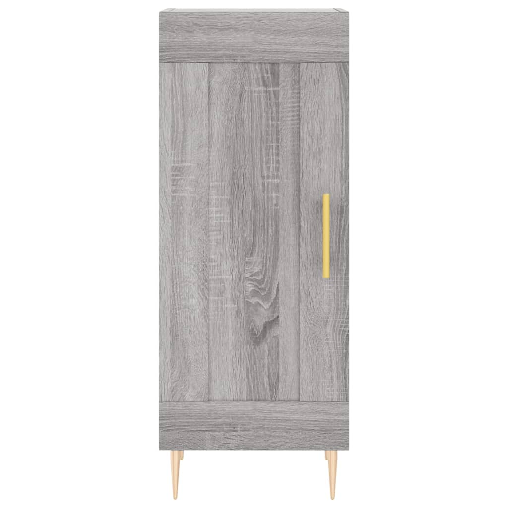 Image Buffet haut Sonoma gris 34,5x34x180 cm Bois d'ingénierie | Xios Store SNC vidaXL Xios Store SNC