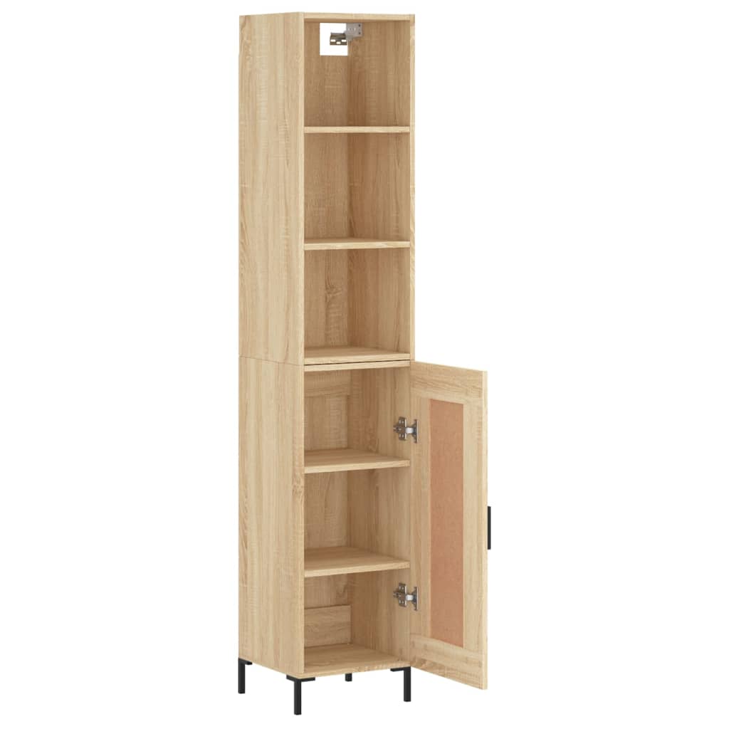 Image Buffet haut Chêne sonoma 34,5x34x180 cm Bois d'ingénierie | Xios Store SNC vidaXL Xios Store SNC