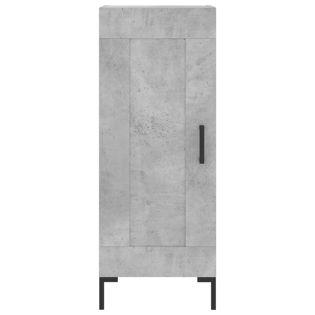 Image Buffet haut Gris béton 34,5x34x180 cm Bois d'ingénierie | Xios Store SNC vidaXL Xios Store SNC