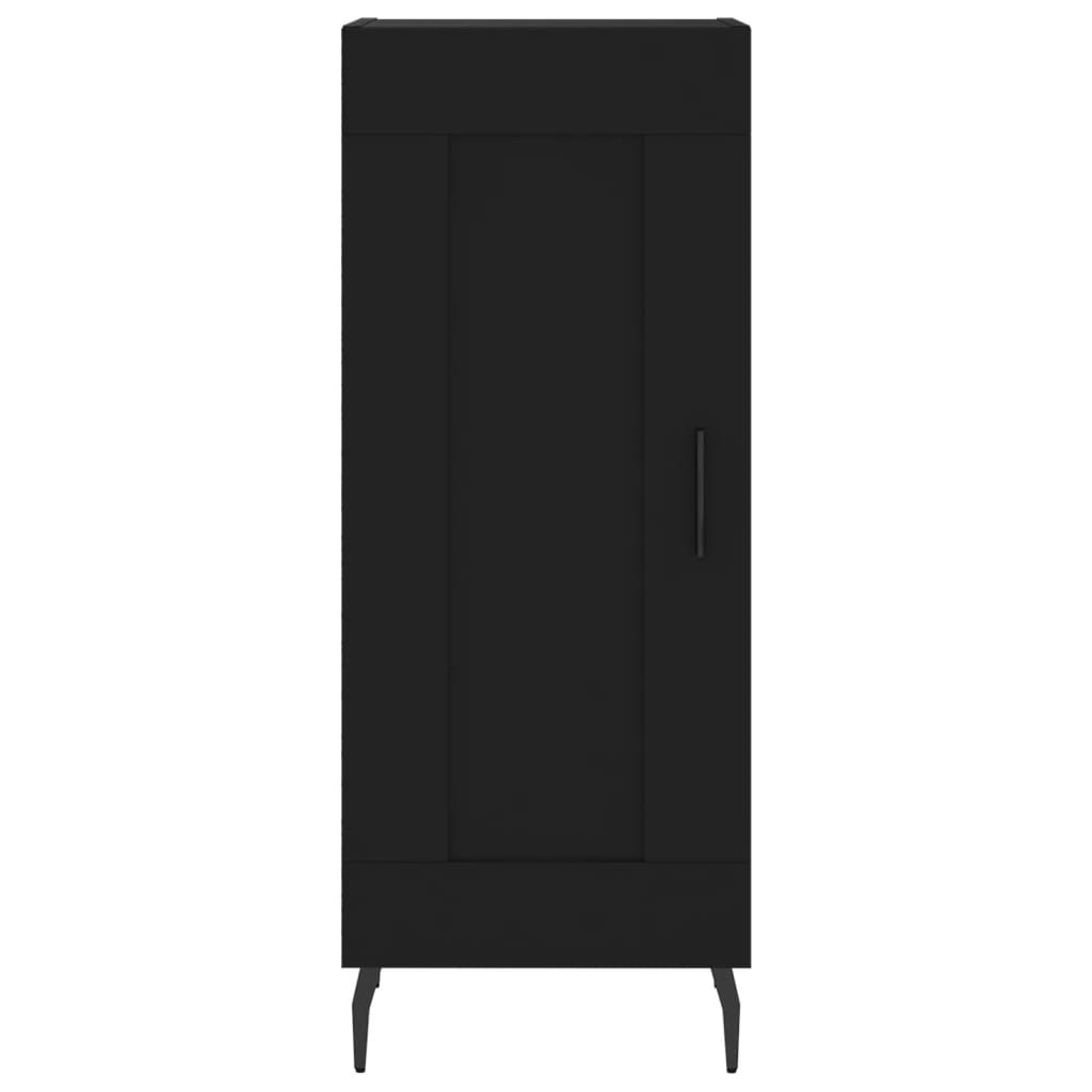 Image Buffet haut Noir 34,5x34x180 cm Bois d'ingénierie | Xios Store SNC vidaXL Xios Store SNC