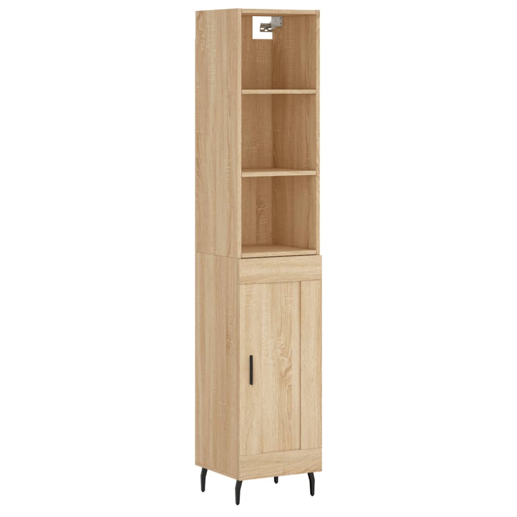 Image Buffet haut Chêne sonoma 34,5x34x180 cm Bois d'ingénierie | Xios Store SNC vidaXL Xios Store SNC