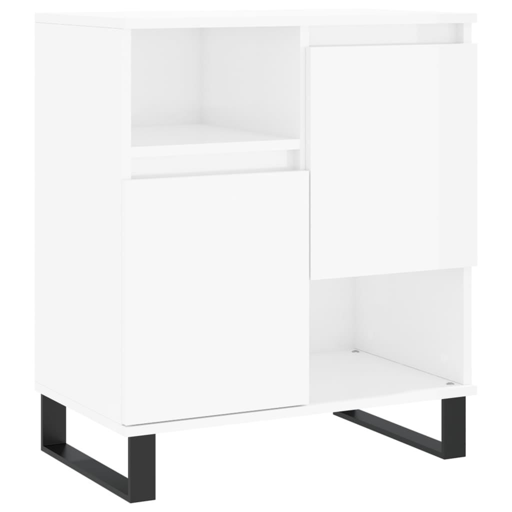 Image Buffets 2 pcs blanc brillant bois d'ingénierie | Xios Store SNC vidaXL Xios Store SNC