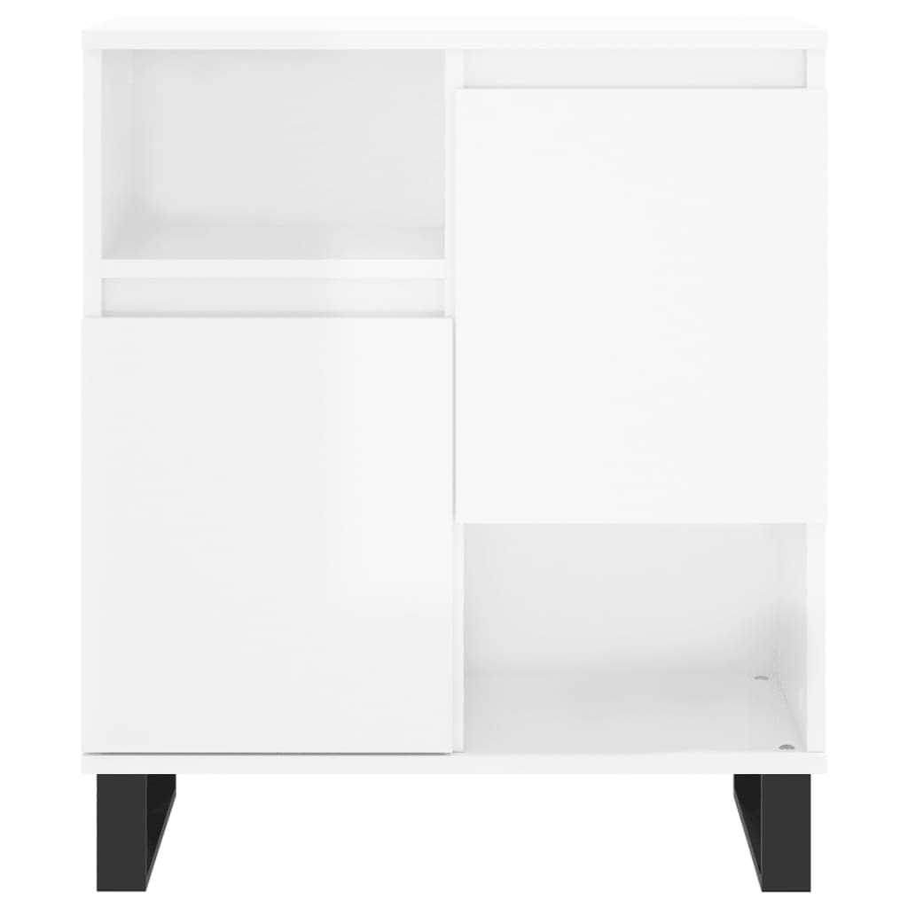 Image Buffets 2 pcs blanc brillant bois d'ingénierie | Xios Store SNC vidaXL Xios Store SNC