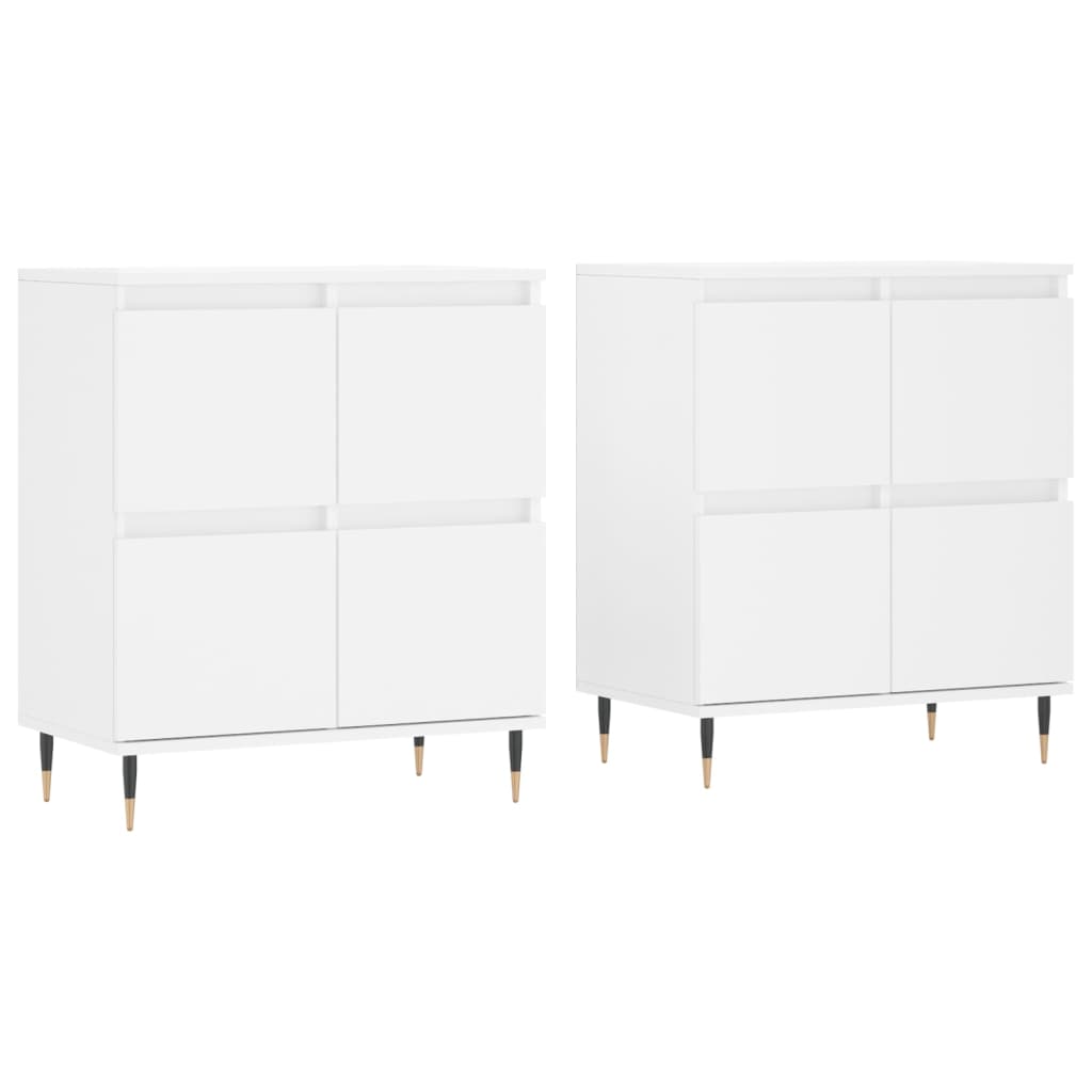 Image Buffets 2 pcs blanc bois d'ingénierie | Xios Store SNC vidaXL Xios Store SNC