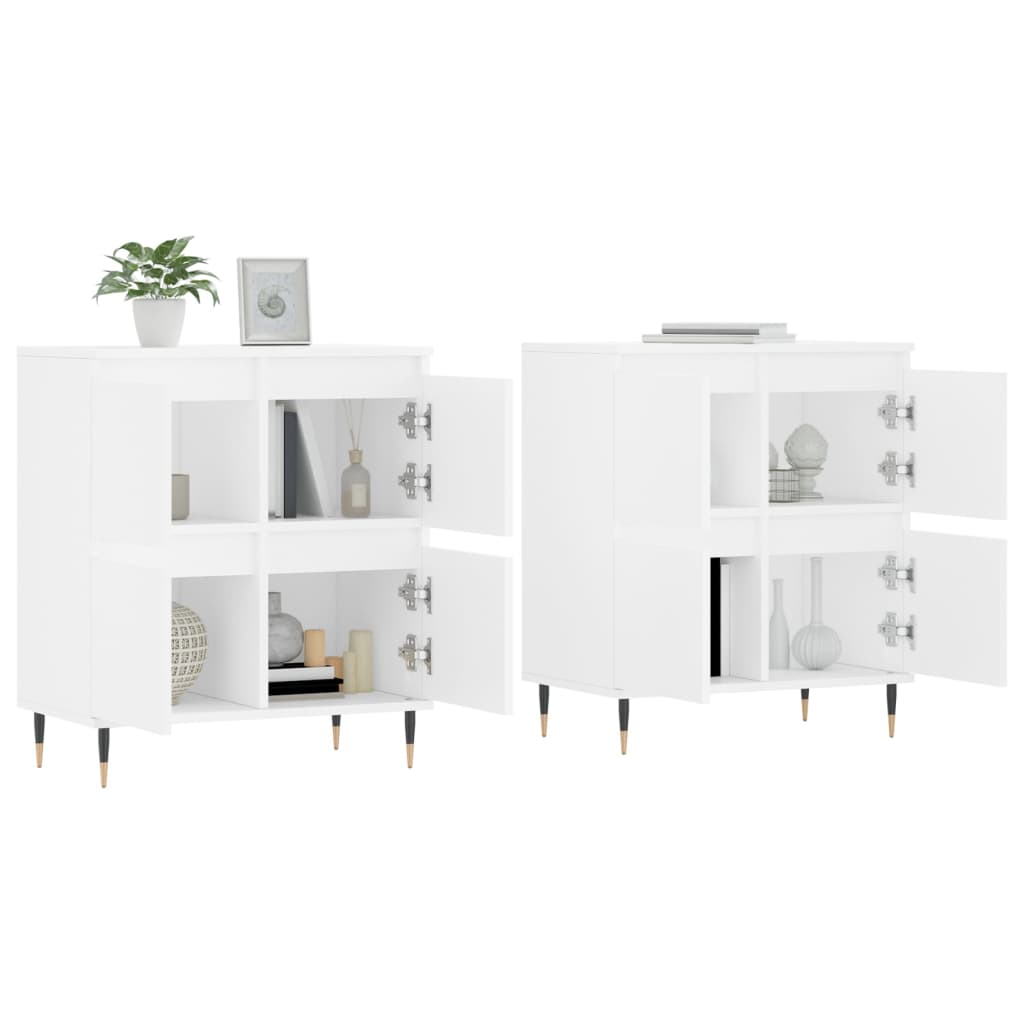 Image Buffets 2 pcs blanc bois d'ingénierie | Xios Store SNC vidaXL Xios Store SNC