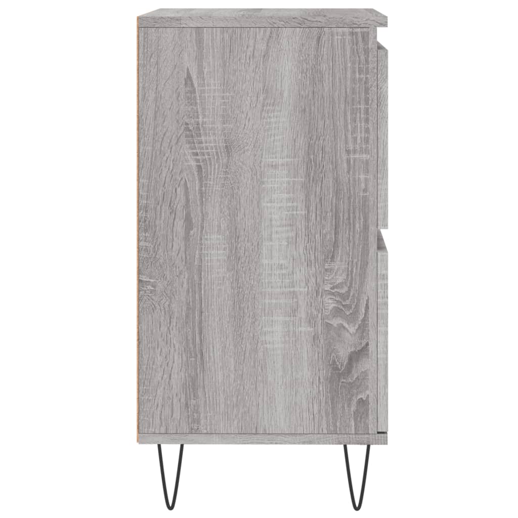 Image Buffets 2 pcs sonoma gris bois d'ingénierie | Xios Store SNC vidaXL Xios Store SNC