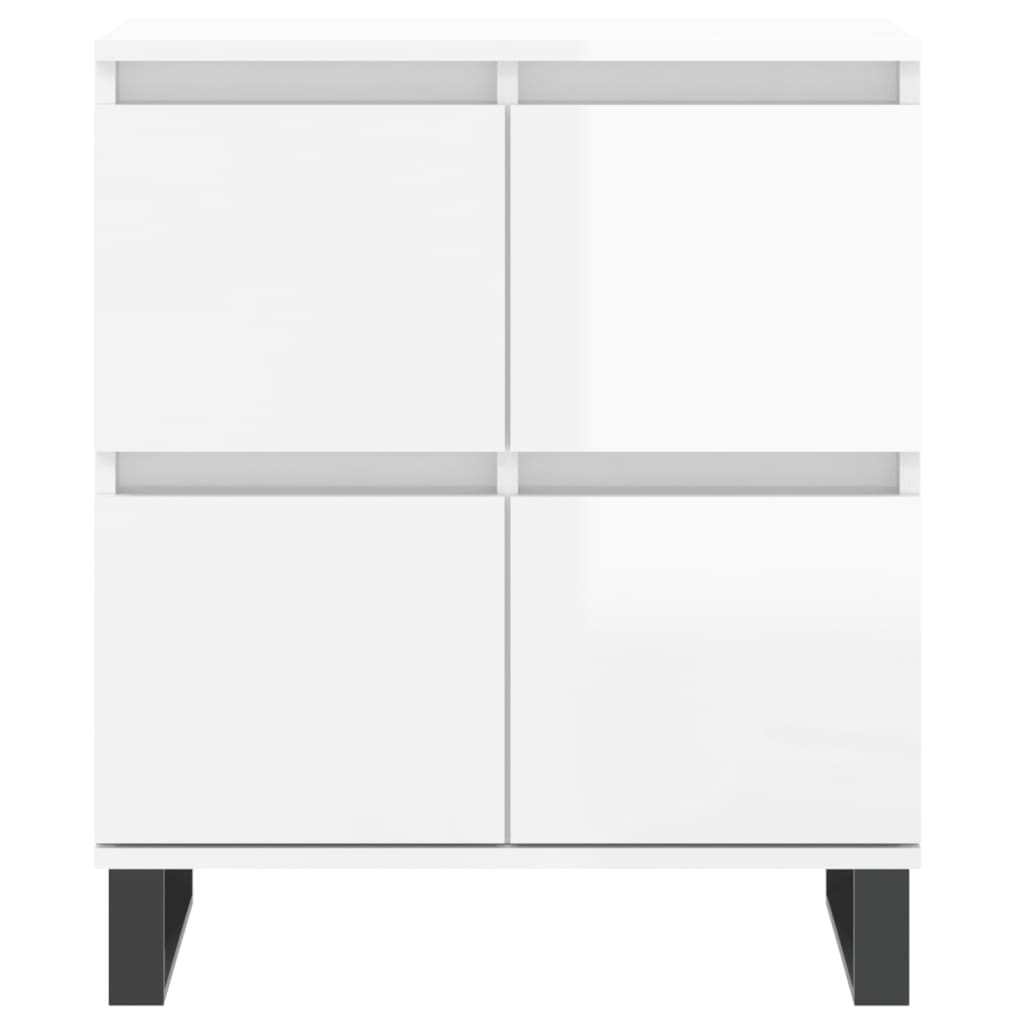 Image Buffets 2 pcs blanc brillant bois d'ingénierie | Xios Store SNC vidaXL Xios Store SNC