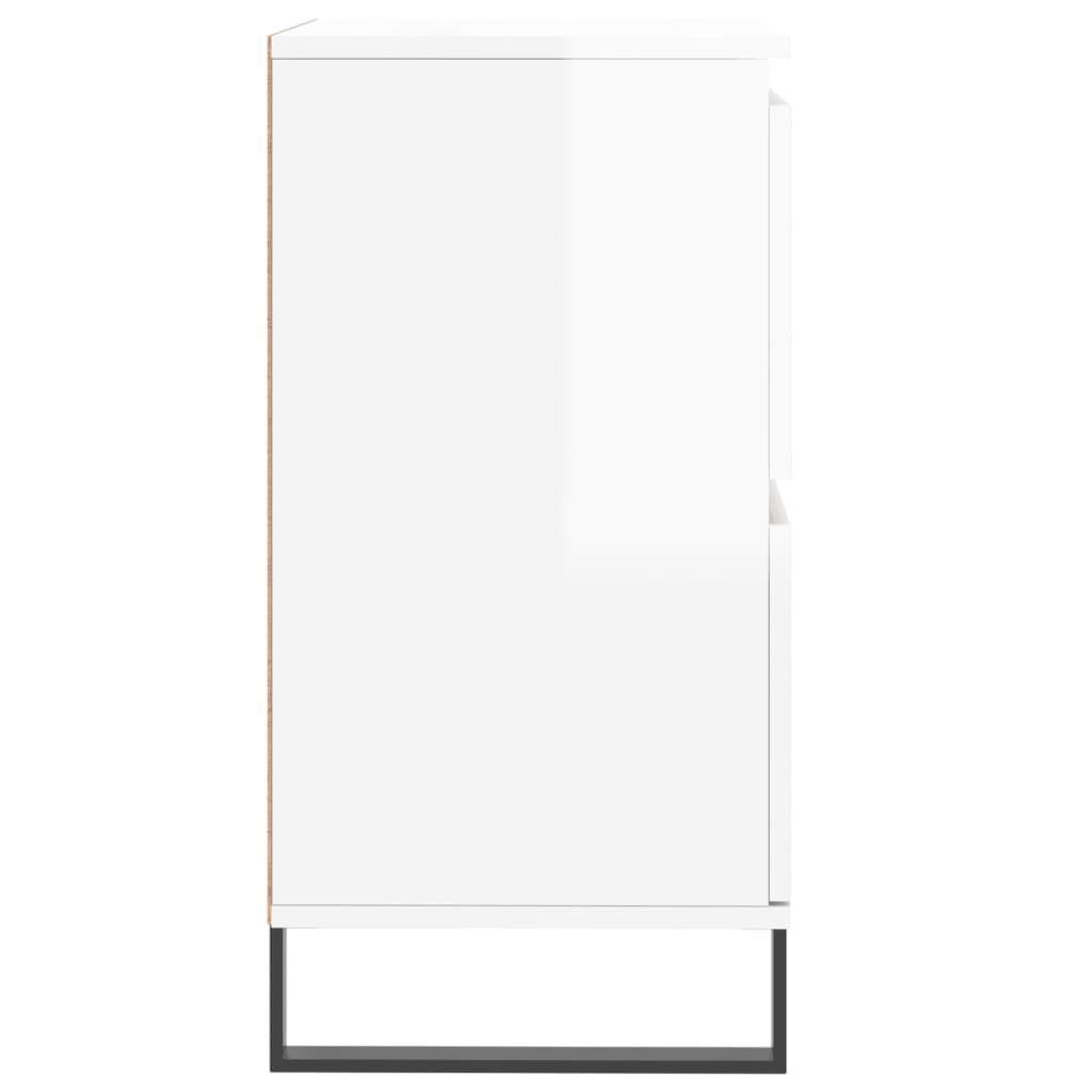 Image Buffets 2 pcs blanc brillant bois d'ingénierie | Xios Store SNC vidaXL Xios Store SNC