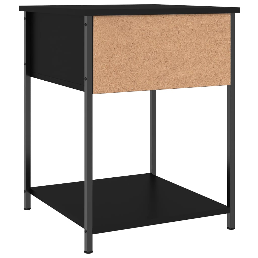 Tables de chevet 2 pcs noir 44x45x58 cm bois d’ingénierie Tables de chevet vidaXL   