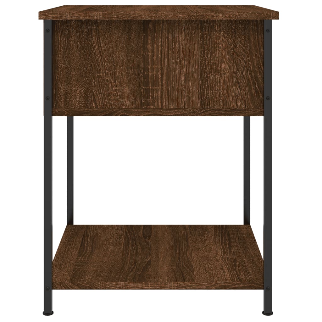 Table de chevet chêne marron 44x45x58 cm bois d'ingénierie Tables de chevet vidaXL   