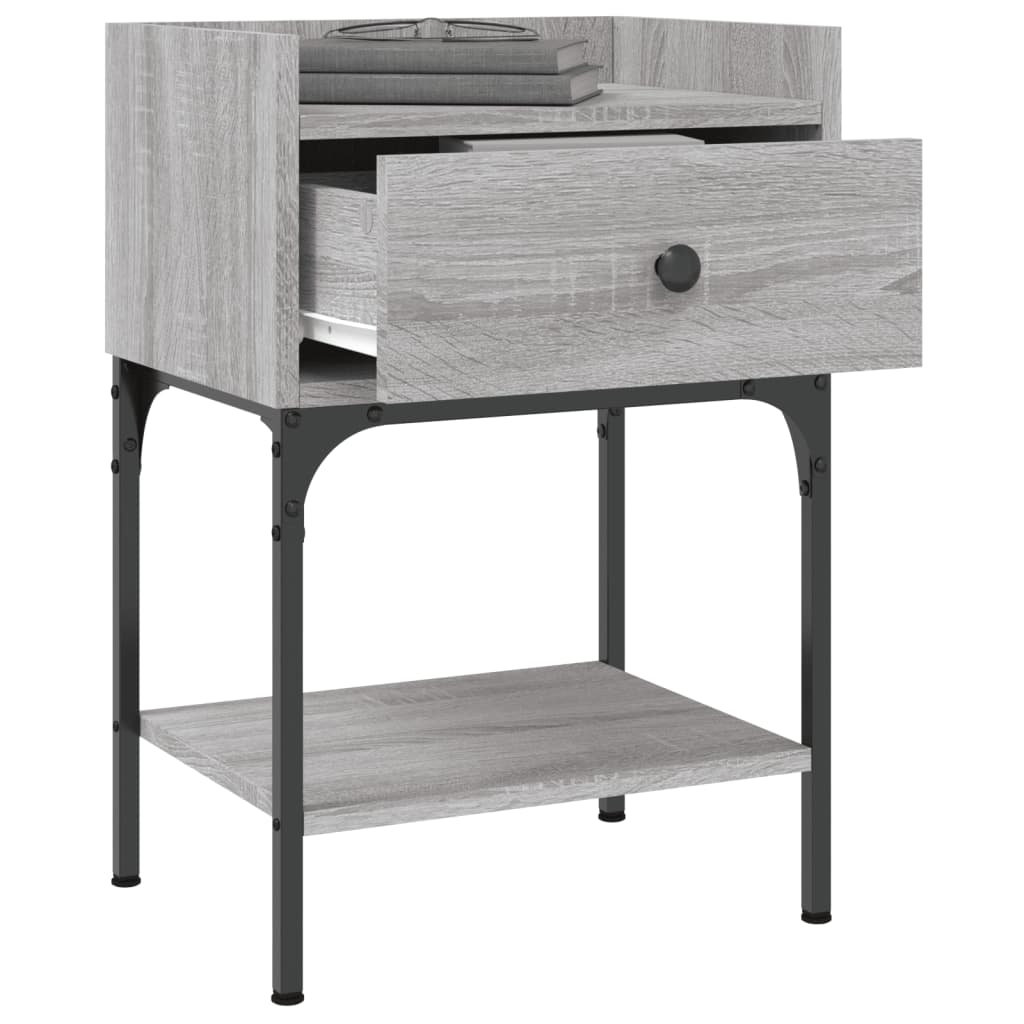 Tables de chevet 2 pcs sonoma gris 40,5x31x60 cm Tables de chevet vidaXL   