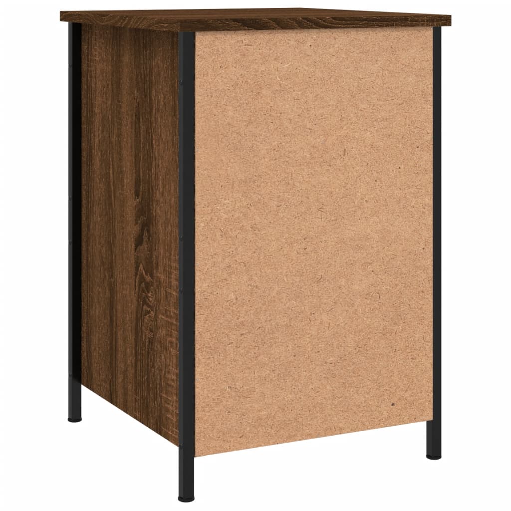 Table de chevet chêne marron 40x42x60 cm bois d'ingénierie Tables de chevet vidaXL   