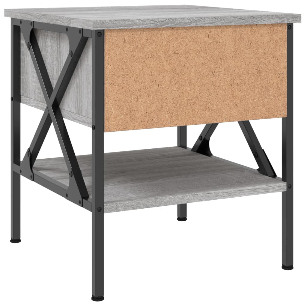 Tables de chevet 2 pcs sonoma gris 40x42x45 cm bois ingénierie Tables de chevet vidaXL   