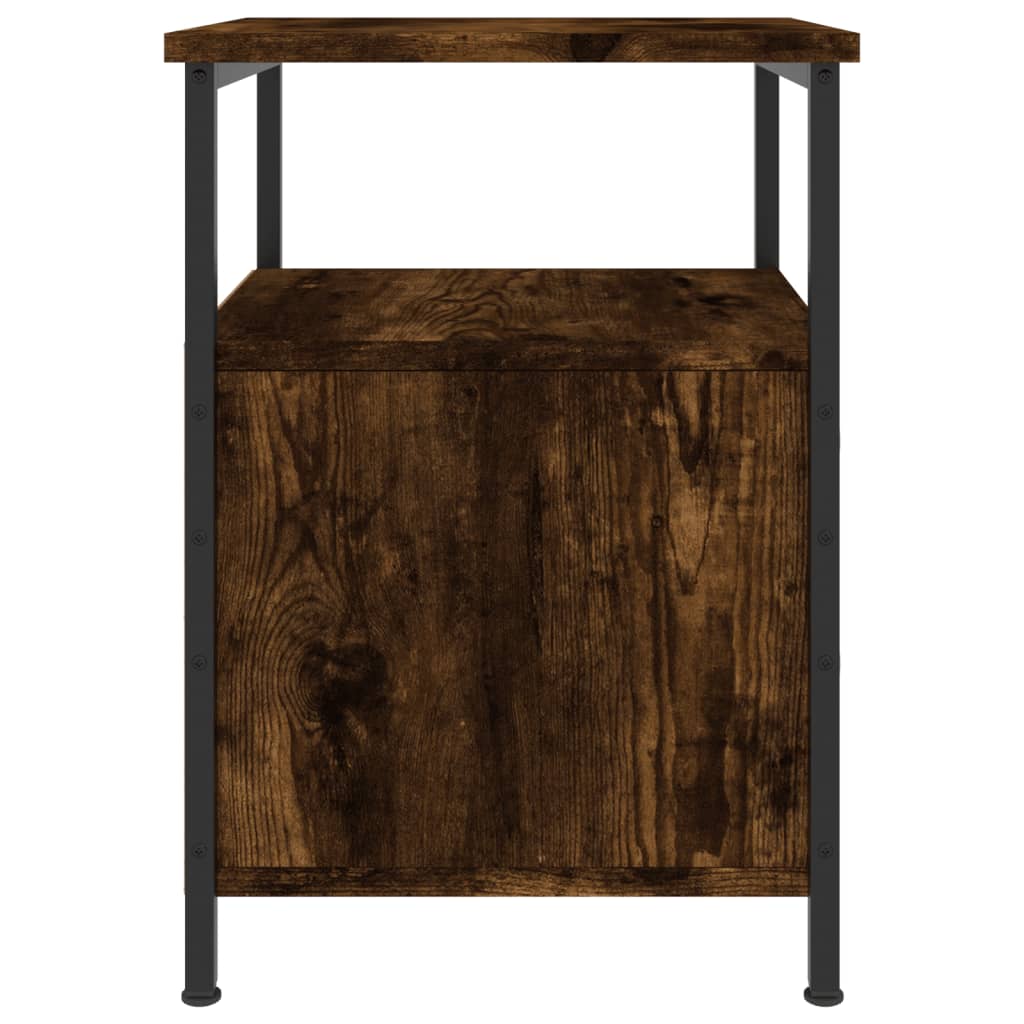 Table de chevet chêne fumé 34x35,5x50 cm bois d'ingénierie Tables de chevet vidaXL   